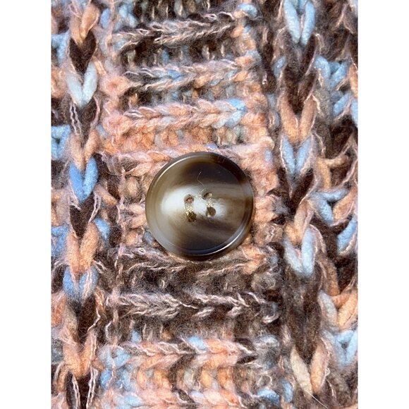 Astr The Label Womens Multicolor Button-Front Cardigan M Knit V-Neck Acrylic - Picture 4 of 9